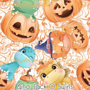 Dino Jack O Swirls - Fabric