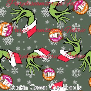Dunkin Green Guy Hands - Fabric