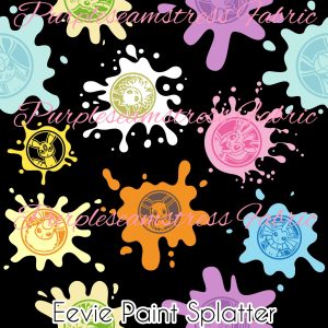 Eevie Paint Splatter - Fabric