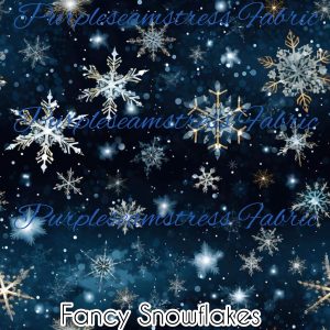 Fancy Snowflakes - Fabric