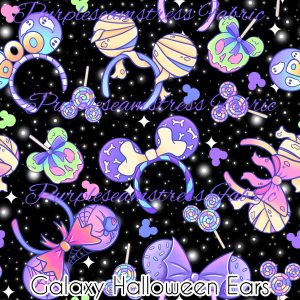 Galaxy Halloween Ears - Fabric