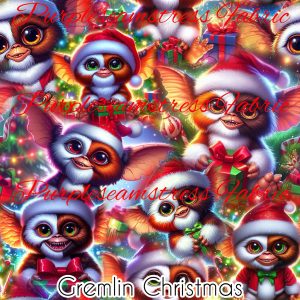Gremlin Christmas - Fabric