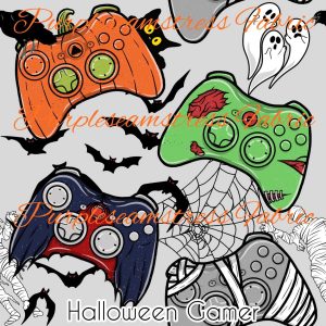 Halloween Gamer - Fabric