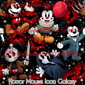 Horror Mouse Icon Galaxy - Fabric