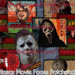 Horror Movie Faces Patchwork