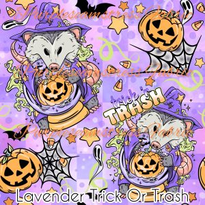 Lavender Trick or Trash - Fabric