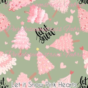 Let It Snow Pink Hearts