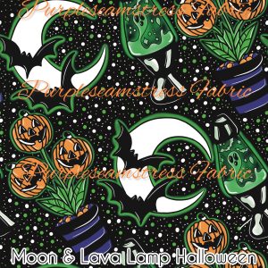 Moon & Lava Lamp Halloween - Fabric