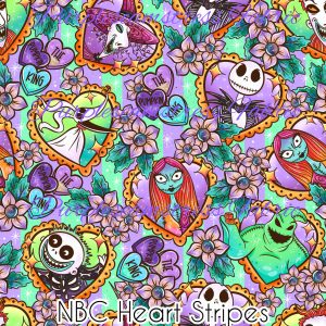 NBC Heart Stripes - Fabric