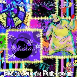 Neon Oogie Patchwork - Fabric