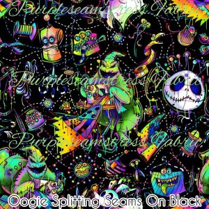 Oogie Splitting Seams On Black - Fabric