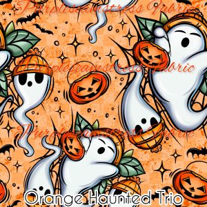 Orange Haunted Trio - Fabric