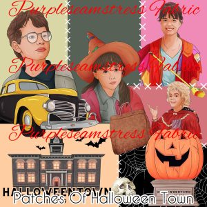 Patches of Halloween Town - Fabric