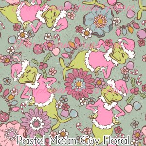 Pastel Mean Guy Floral - Fabric