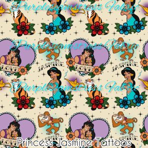 Princess Jasmine Tattoo - Fabric