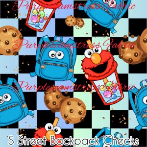 S Street Backpack Checks - Fabric