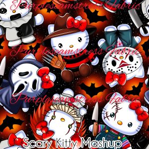Scary Kitty Mashup - Fabric