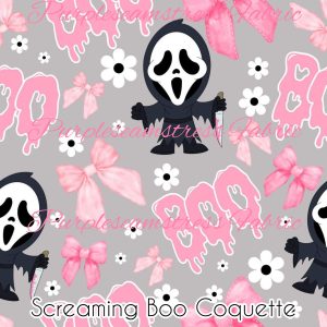 Screaming Boo Coquette - Fabric