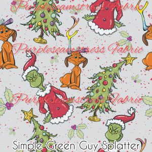 Simple Green Guy Splatter - Fabric