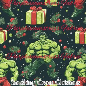 Smashing Green Christmas - Fabric
