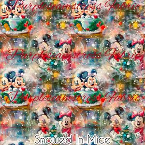 Snowed In Mice - Fabric