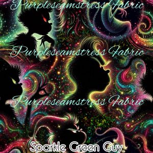 Sparkle Green Guy - Fabric