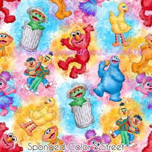 Sponged Color S Street - Fabric