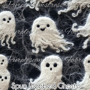 Spun Webbed Ghosts - Fabric