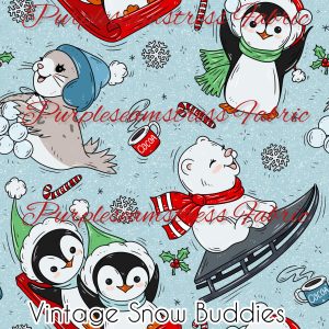 Vintage Snow Buddies - Fabric