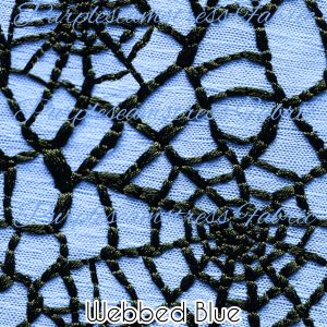 Webbed Blue - Fabric