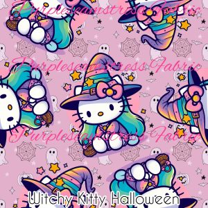 Witchy Kitty Halloween - Fabric