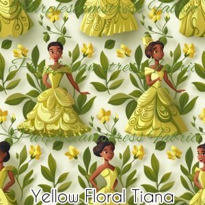 Yellow Floral Tiana - Fabric