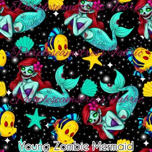 Young Zombie Mermaid - Fabric