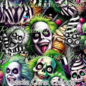 Beetle Gone Collage - Fabric