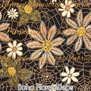 Boho Floral Webs - Fabric