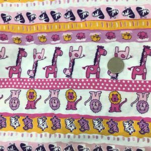 Cute Animal Stripes Cotton Jersey - C