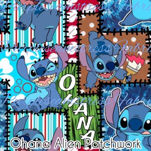 Ohana Alien Patchwork - Fabric