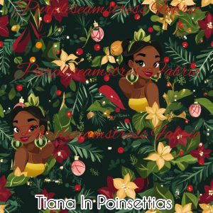 Tiana in Poinsettias - Fabric