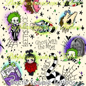 Beetle Kewpie Tattoos - Fabric