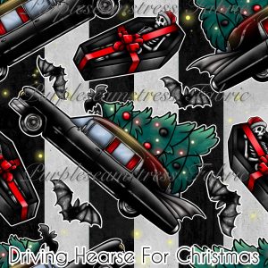 Driving Hearse For Christmas - Fabric