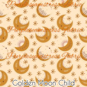 Golden Moon Child - Fabric
