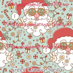 Green Groovy Santa