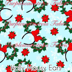 Holly Mouse Ears - Fabric