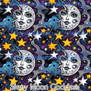 Starry Moon Goddess - Fabric