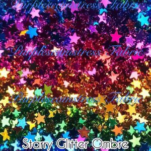 Starry Glitter Ombre - Fabric