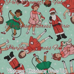 Vintage Christmas Dressup - Fabric