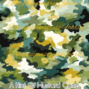 A Hint Of Mustard Camo - Fabric