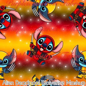 Alien Deadpool Wolverine Mashup