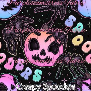 Creepy Spooders - Fabric