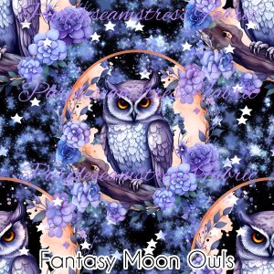 Fantasy Moon Owls - Fabric